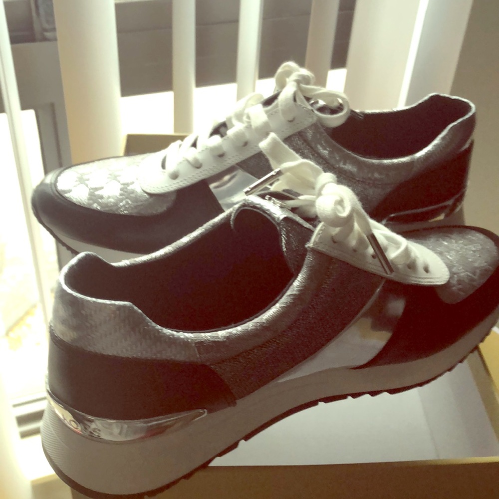 Michael Kors -Allie mixed media sneakers.